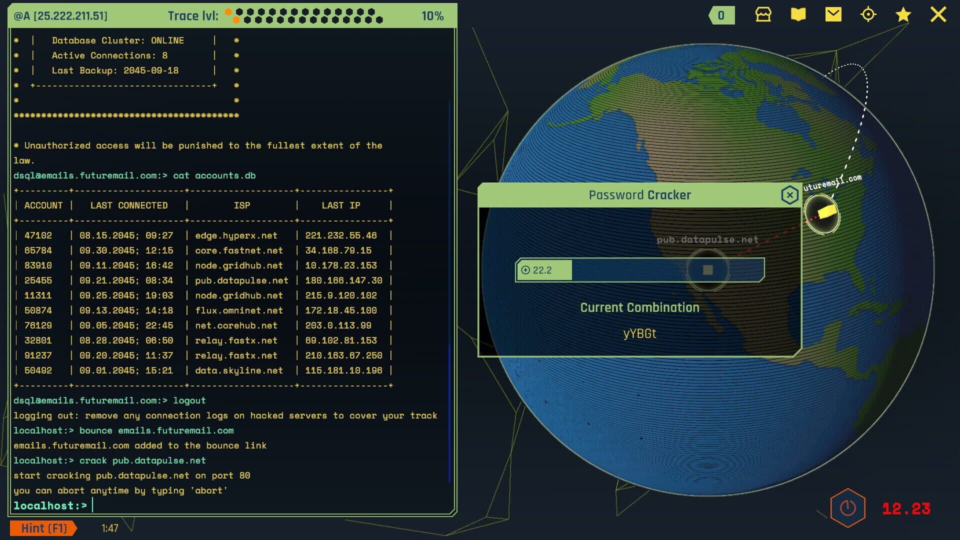 Screenshot for Void Future: Hacking Protocol