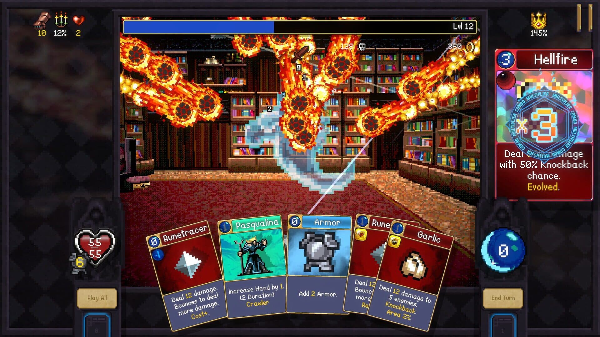 Screenshot for Vampire Crawlers: The Turbo Wildcard from Vampire Survivors
