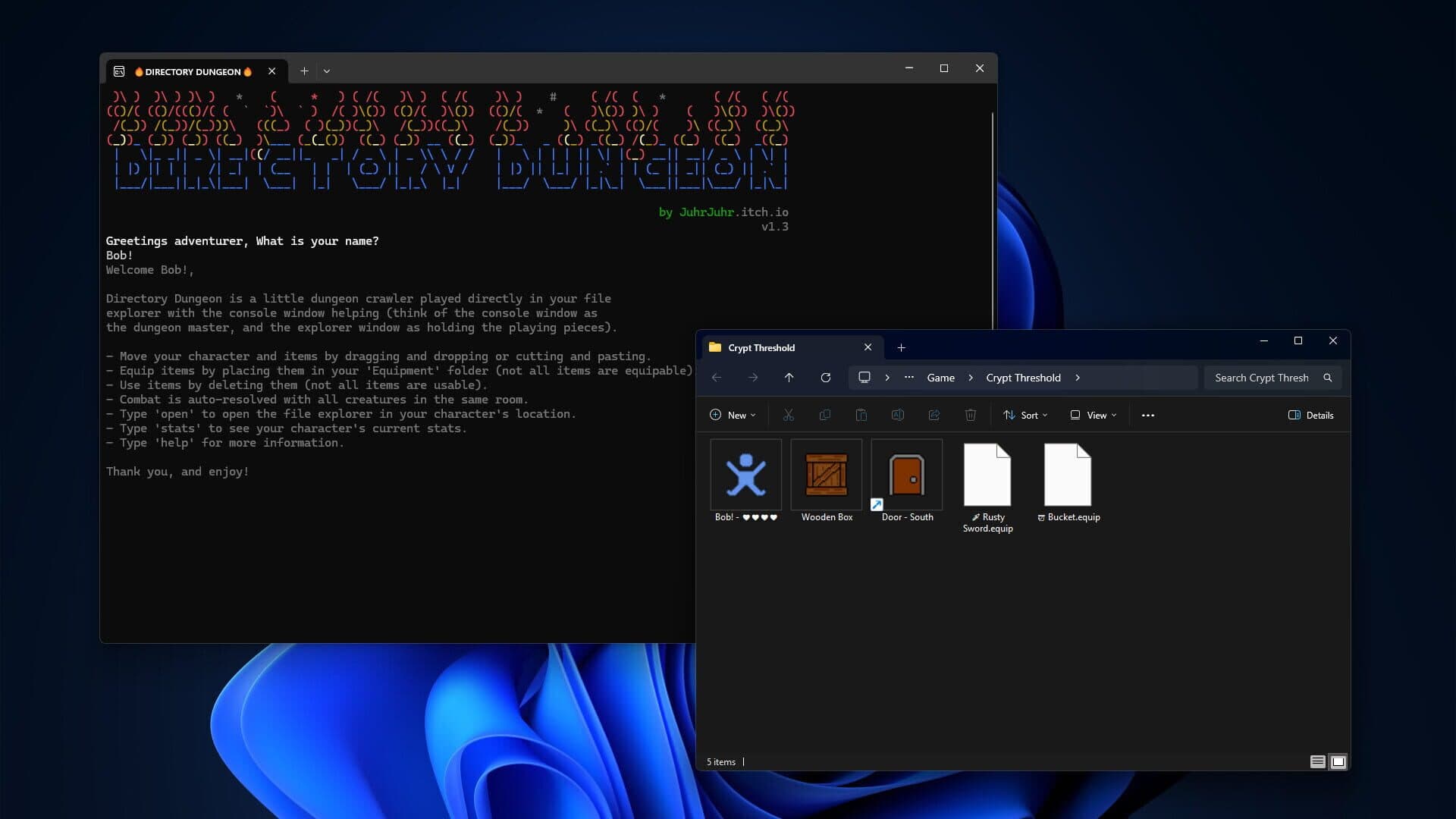 Screenshot for Directory Dungeon