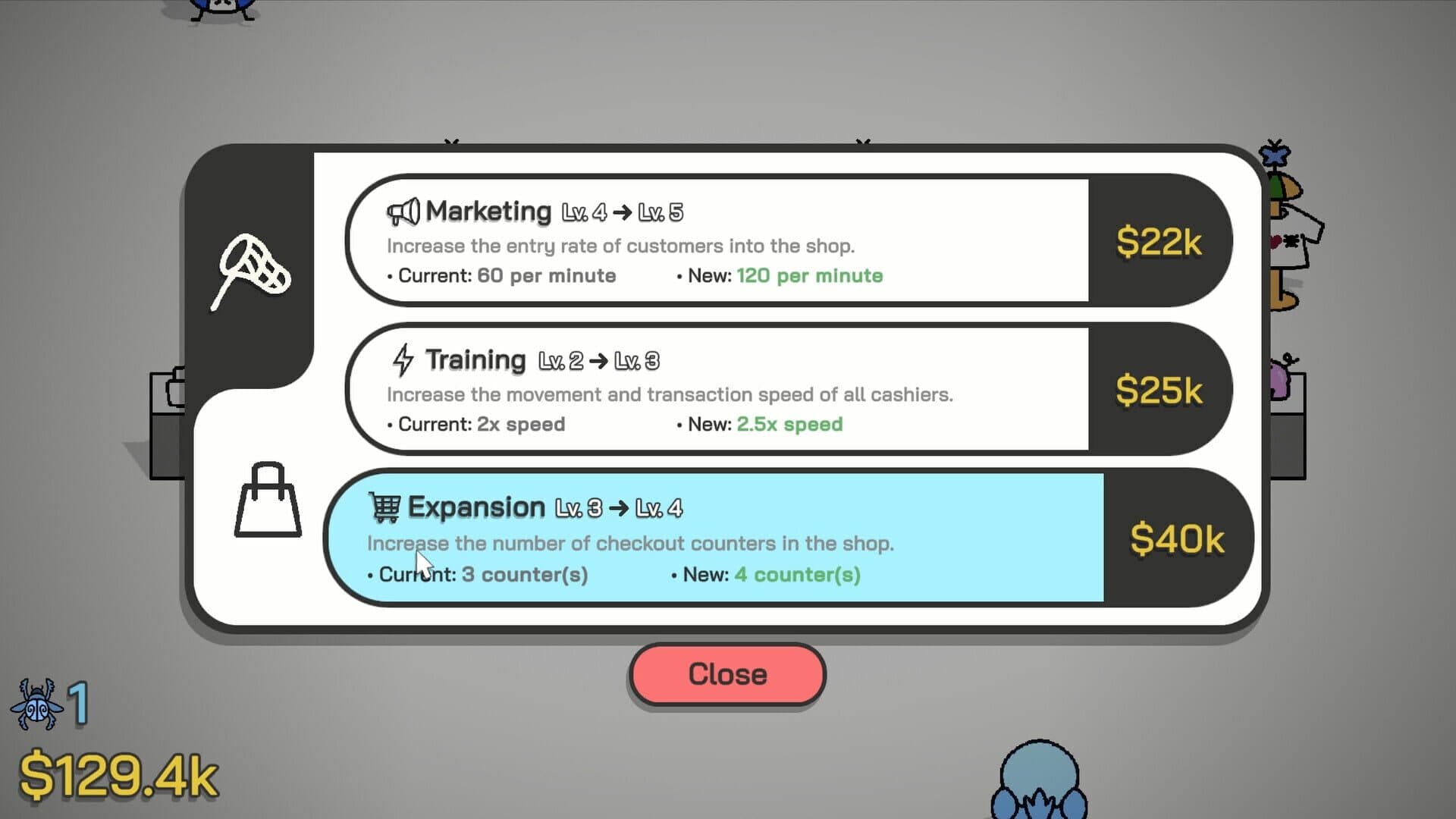 Screenshot for Budgie's Bug Shop