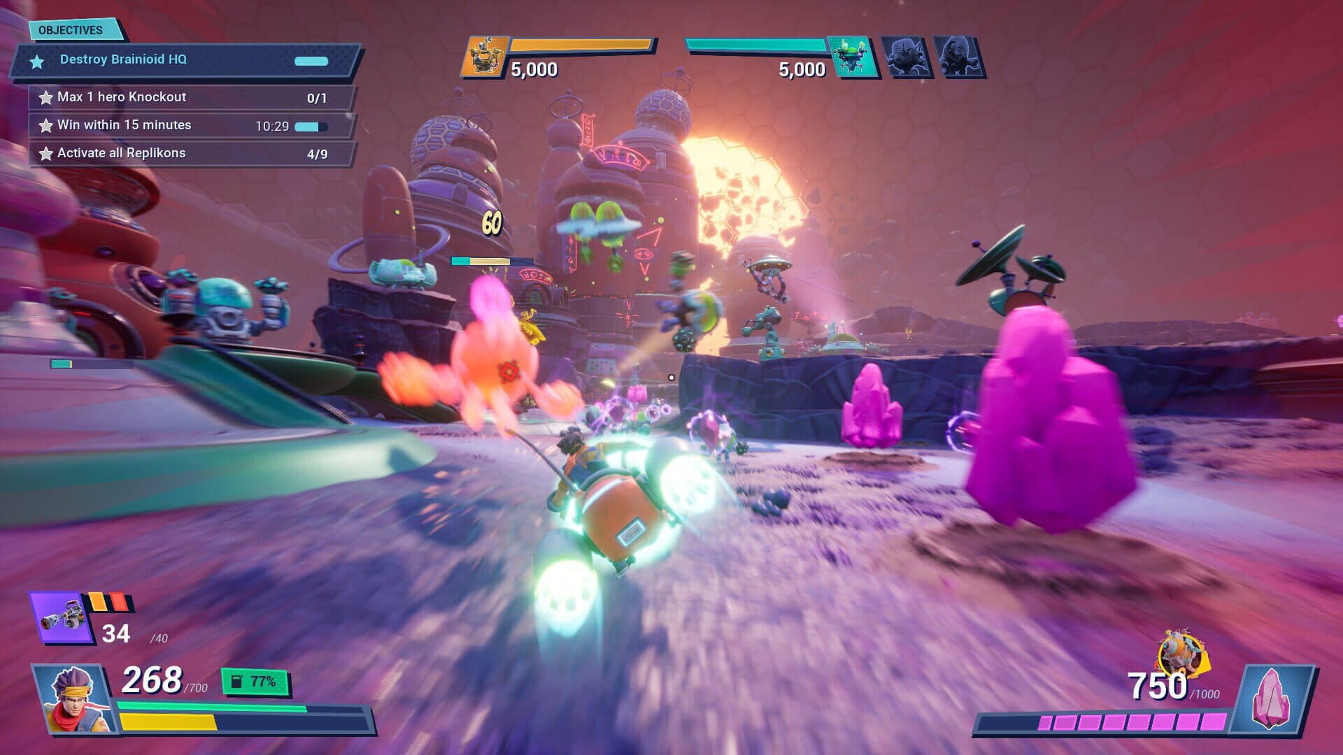 Screenshot for Chip ‘n Clawz vs. The Brainioids