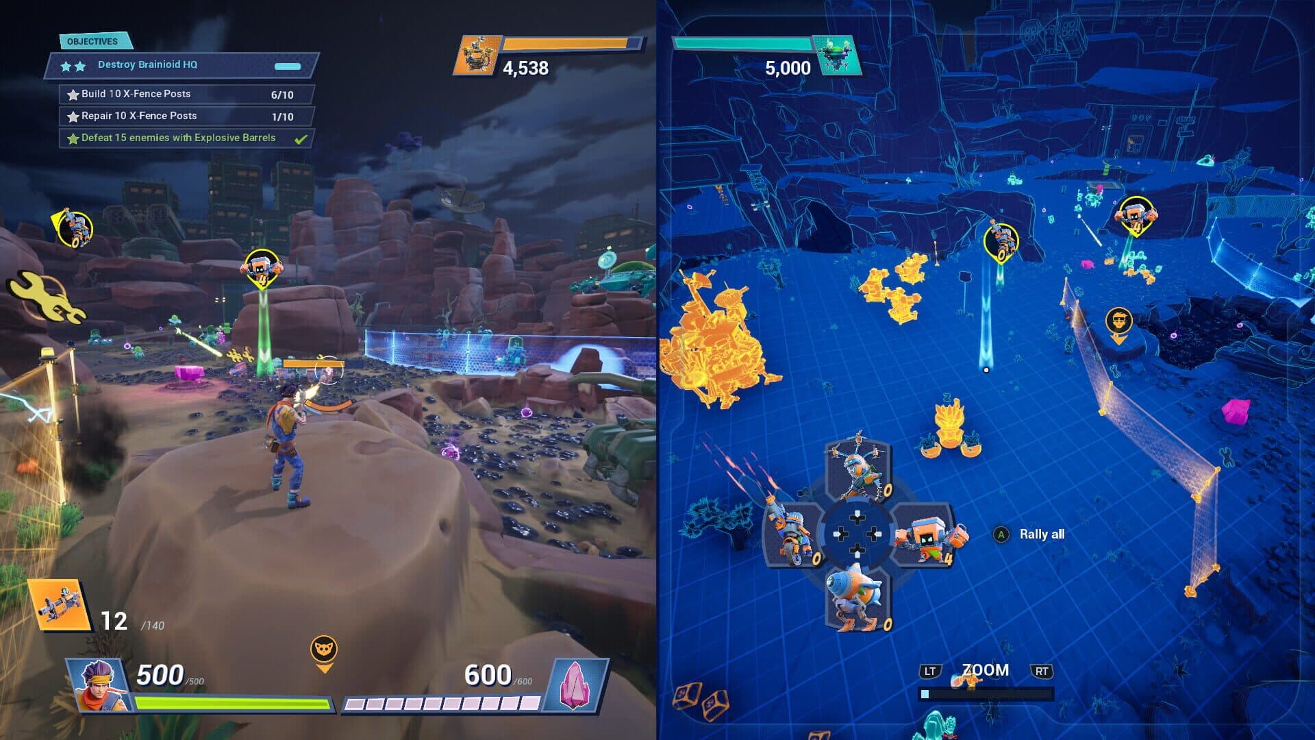 Screenshot for Chip ‘n Clawz vs. The Brainioids