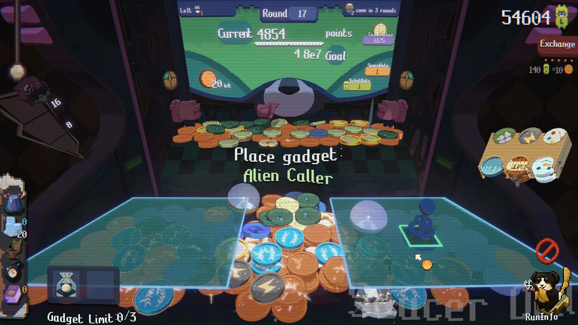 Screenshot for Raccoin: Coin Pusher Roguelike