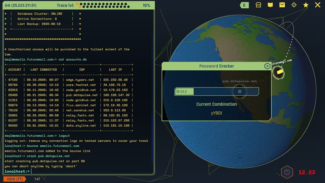 Screenshot for Void Future: Hacking Protocol